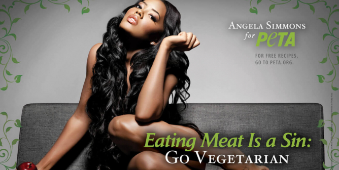 Angela Simmons Vegetarian PSA (1)