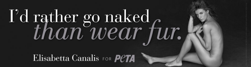 Elisabetta Canalis: I'd Rather Go Naked Than Wear Fur PSA