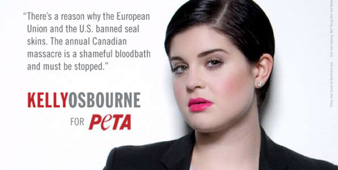 Kelly Osbourne Seal Slaughter PSA PETA