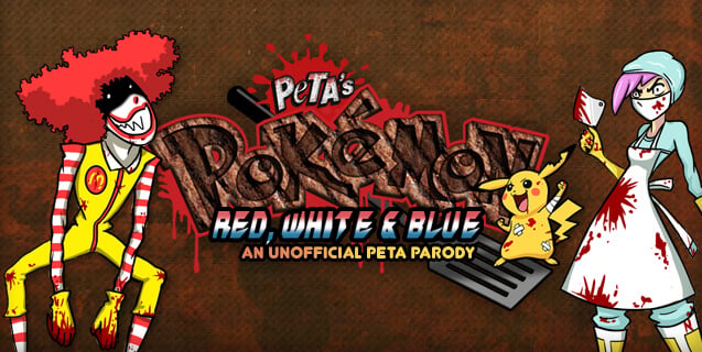 Pokémon: Red, White, & Blue—an Unofficial PETA Parody Game