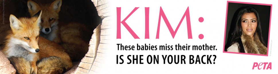 Kim Kardashian Fur Billboard