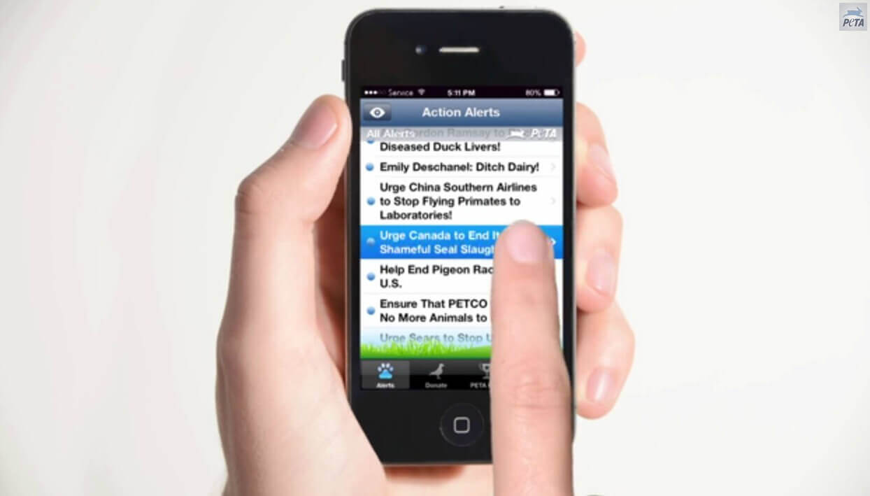 Check Out PETA's Life-Changing iPhone App | PETA