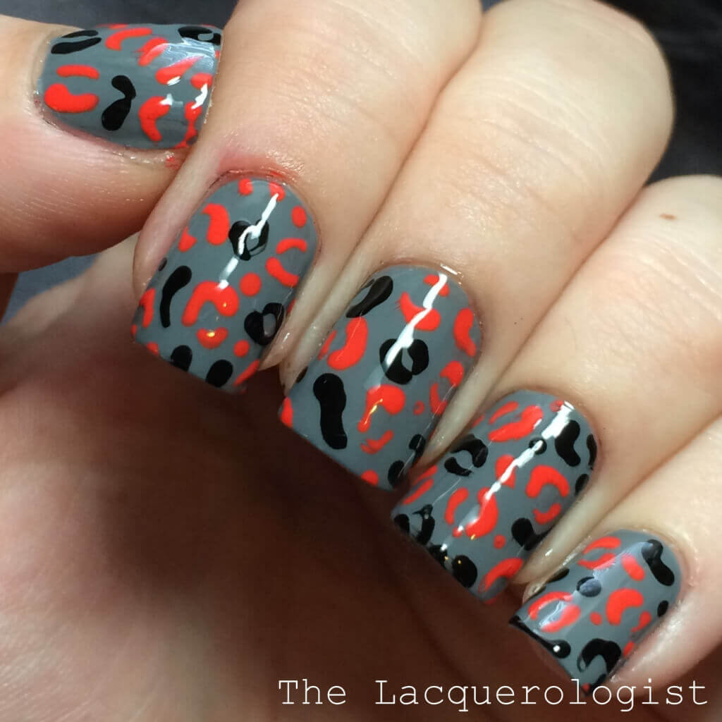 Leopard Print Halloween Nails