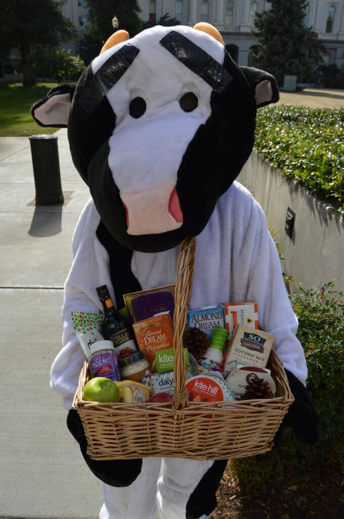 Cow with Basket