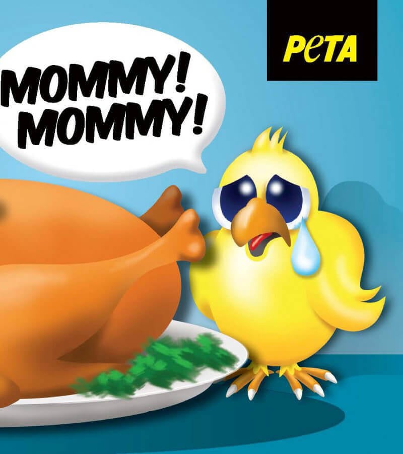 PETA Tells Kids, 'Let Everyone Be With Their Family This Thanksgiving