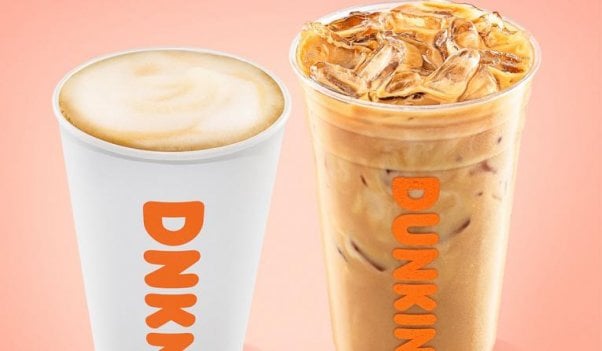 dunkin' oat milk latte