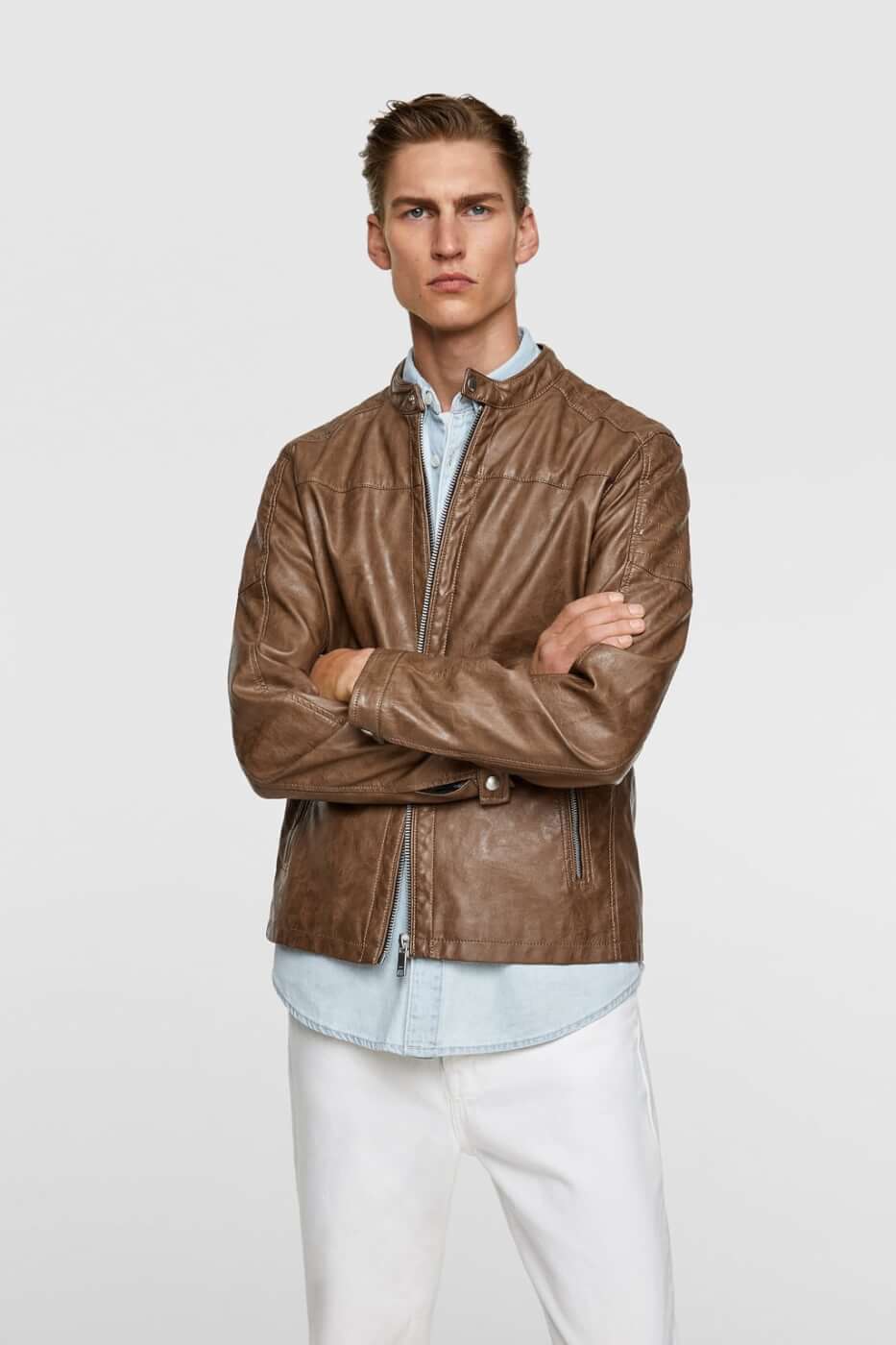 zara leather jacket quality