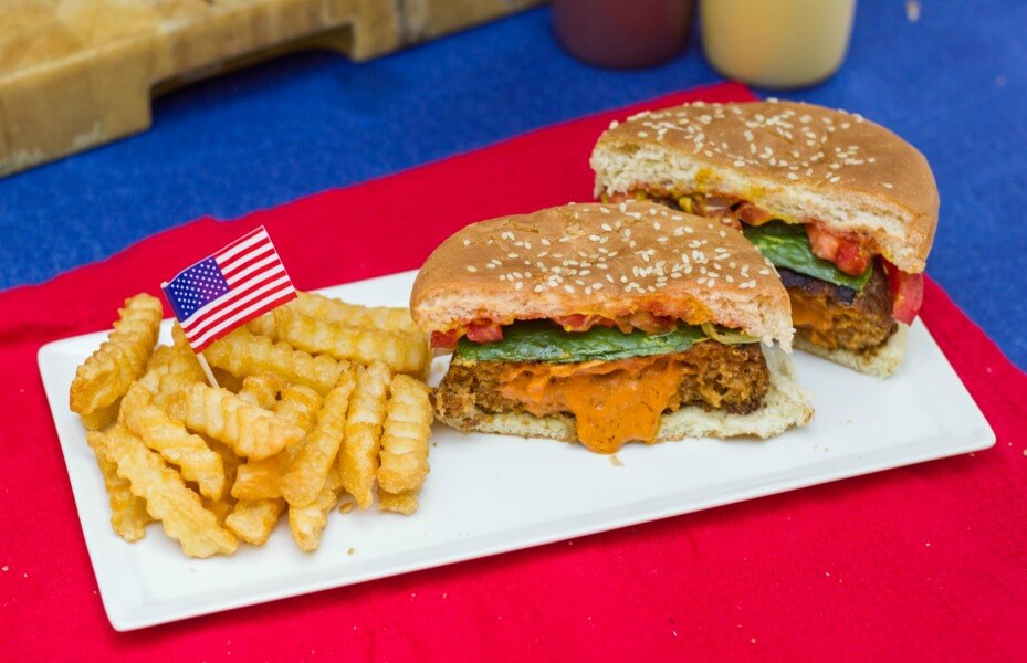 Vegan Cheese–Stuffed Burger for Your Next Cookout