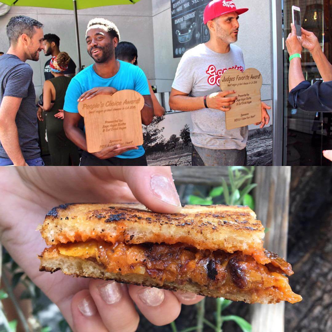 First Vegan Grilled Cheese Competition Wins Over Los Angeles PETA