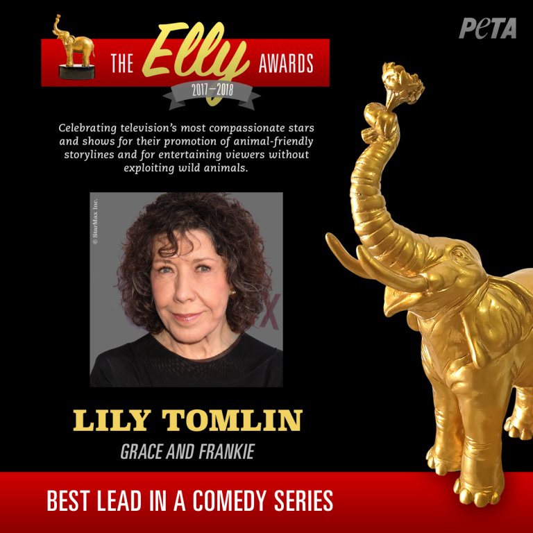 PETA Honors Compassion on TV With the Elly Awards PETA