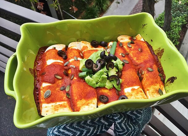 Butternut Squash Enchiladas