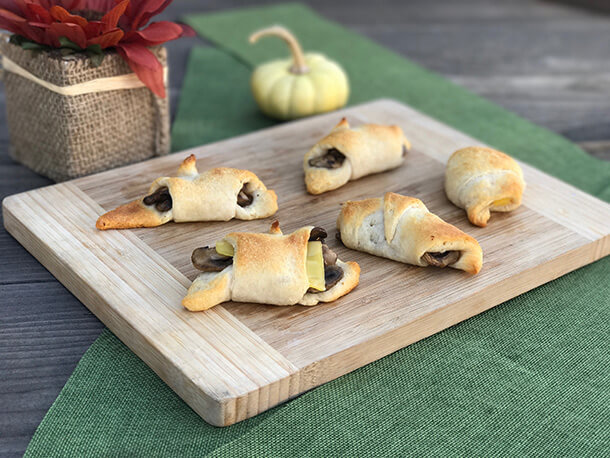 Mushroom-Stuffed Crescent Rolls