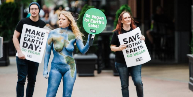 Go Vegan Earth Day Demo