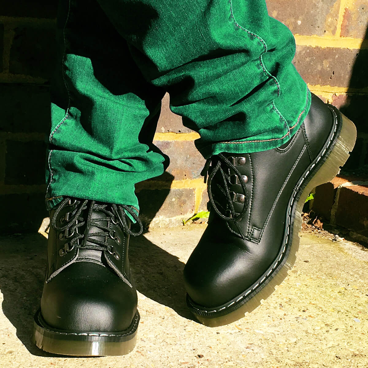 non leather work boots