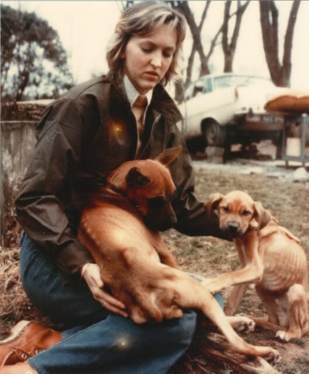 Ingrid Newkrik IEN with dogs