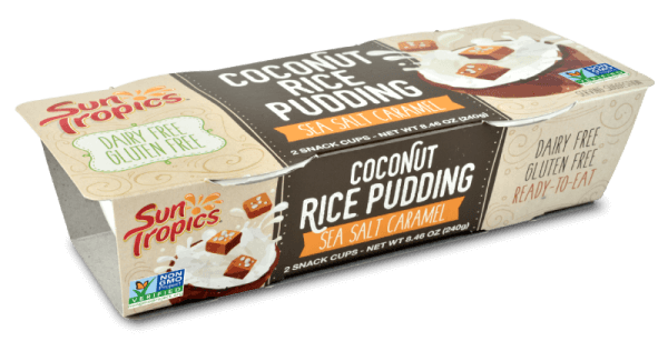 vegan coconut rice pudding from sun tropics