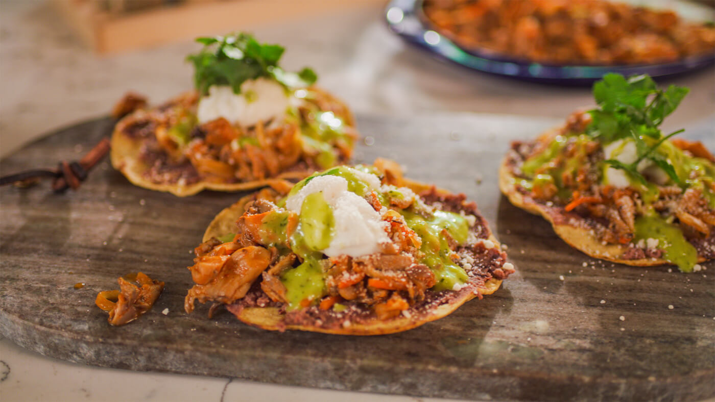 Vegan Mushroom and Carrot Tinga Tacos