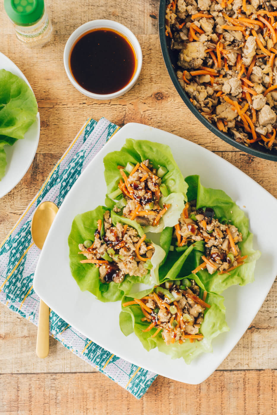 15-Minute Vegan Sesame Lettuce Wraps