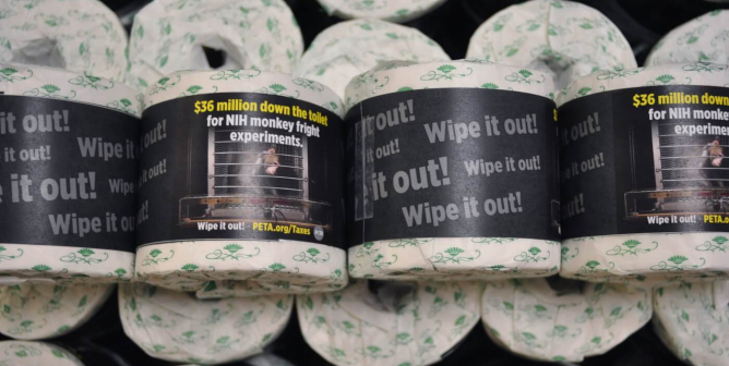 peta toilet paper for congress wipe it out