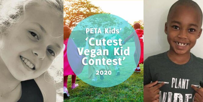 PETA kids cutest vegan kids winners