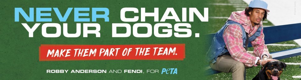 Robby Anderson and Fendi for PETA