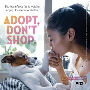 Leah Lewis Pays Tribute to Adopted Dog Floyd | PETA