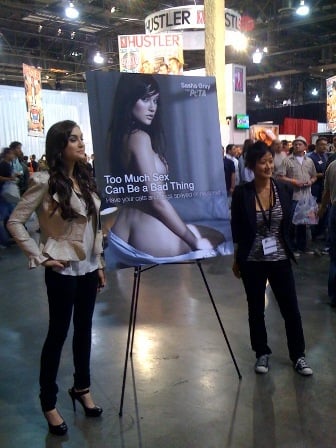 336px x 448px - Sasha Grey Unveils New Ad at Adult Entertainment Expo | PETA