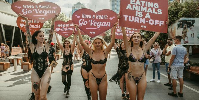 Australia protest against eating animals