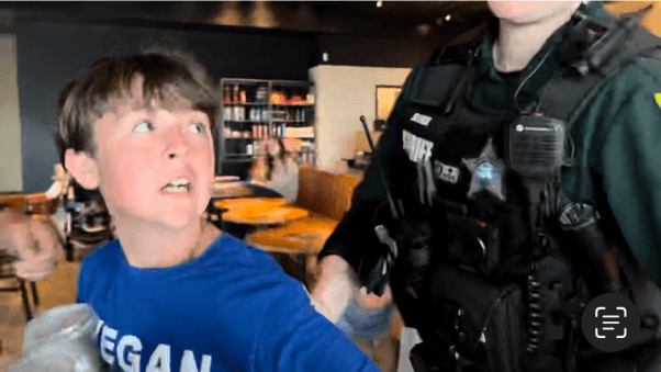 13-year-old arrested at PETA protest of Starbucks in Orlando, FL