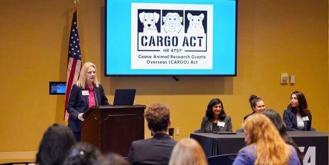 PETA talks on the CARGO act