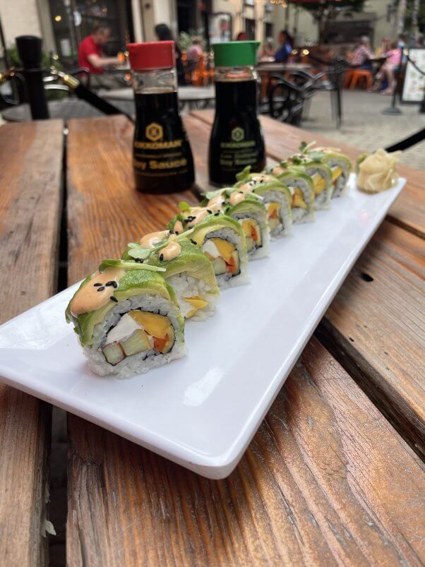 vegan striking willow roll from UCHU sushi