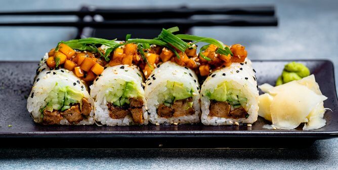 love in the edo roll from wellness sushi