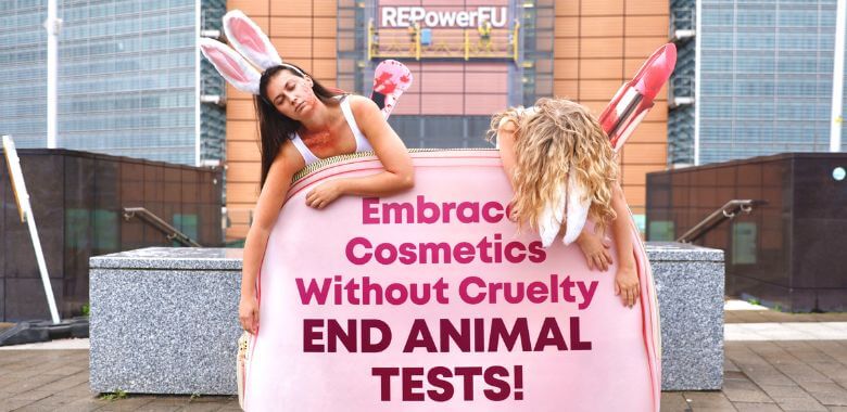 ‘Dead Bunnies’ Blast European Commission for Undermining Ban on Tests on Animals