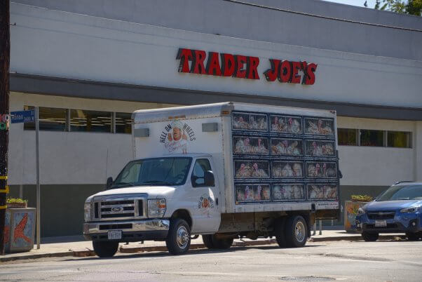 Hell on Wheels Turkey Truck outside Trader Joes