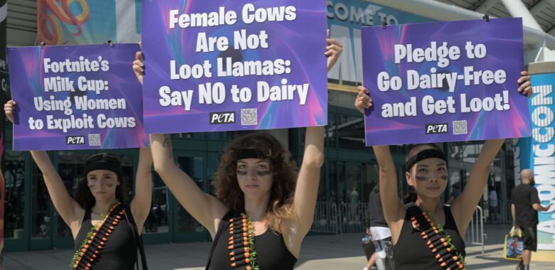 PETA Supporters Bring ‘The Storm’ to Fortnite Milk Cup Over Dirty Dairy Sponsorship