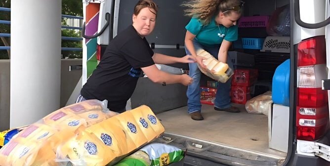 peta workers prepare to send hurricane relief