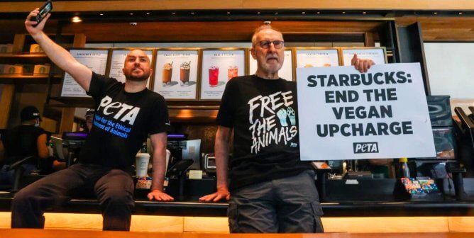 James Cromwell PETA victory starbucks