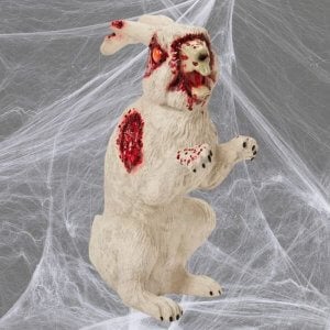 zombie rabbit halloween decor