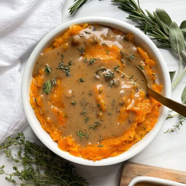 mashed butternut squash