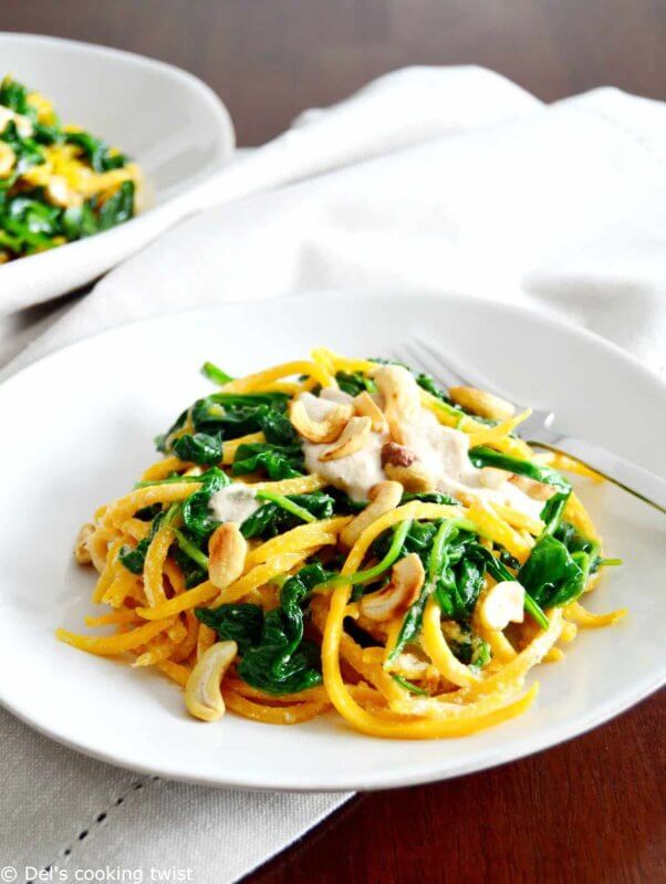 vegan butternut squash noodles