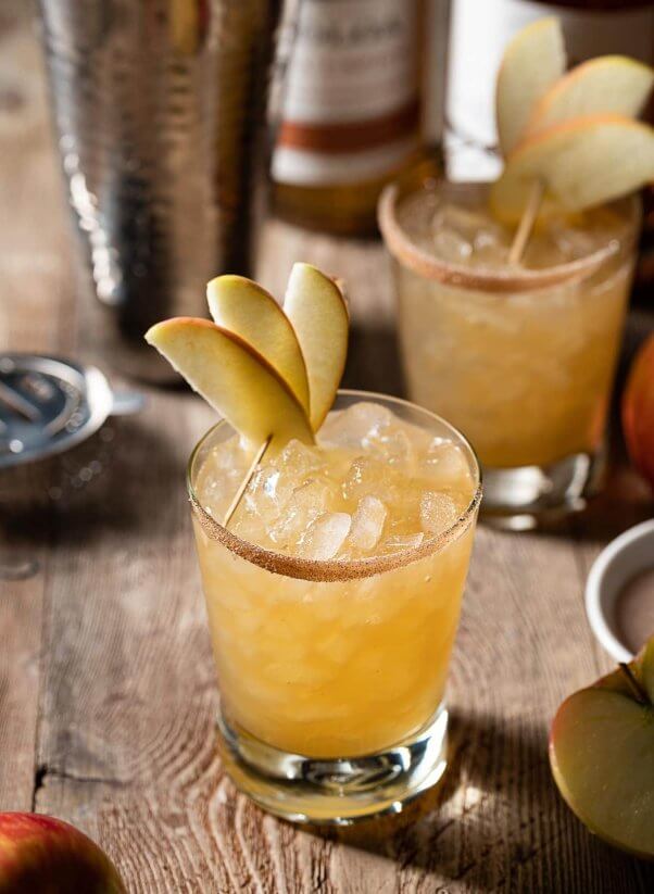 spiced rum fall tiki cocktail