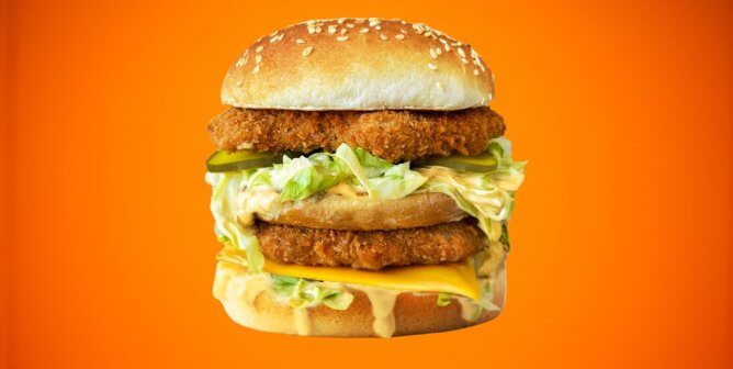 vegan chicken big mac