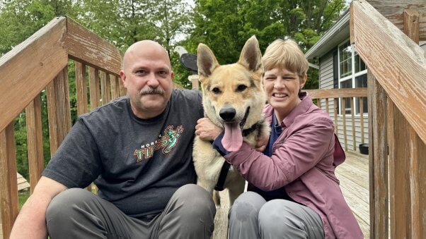 Timothy with his new guardians