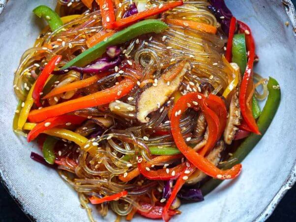 the Korean Vegan's vegan japchae recipe