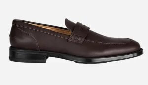 brown vegan loafers