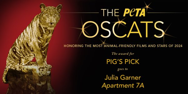 julia garner oscat award "pigs pick"